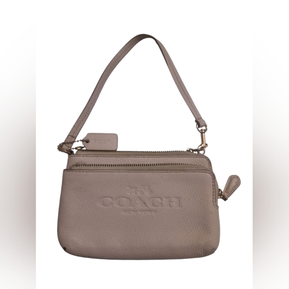 Coach Leather Wristlet Clutch Hand Bag